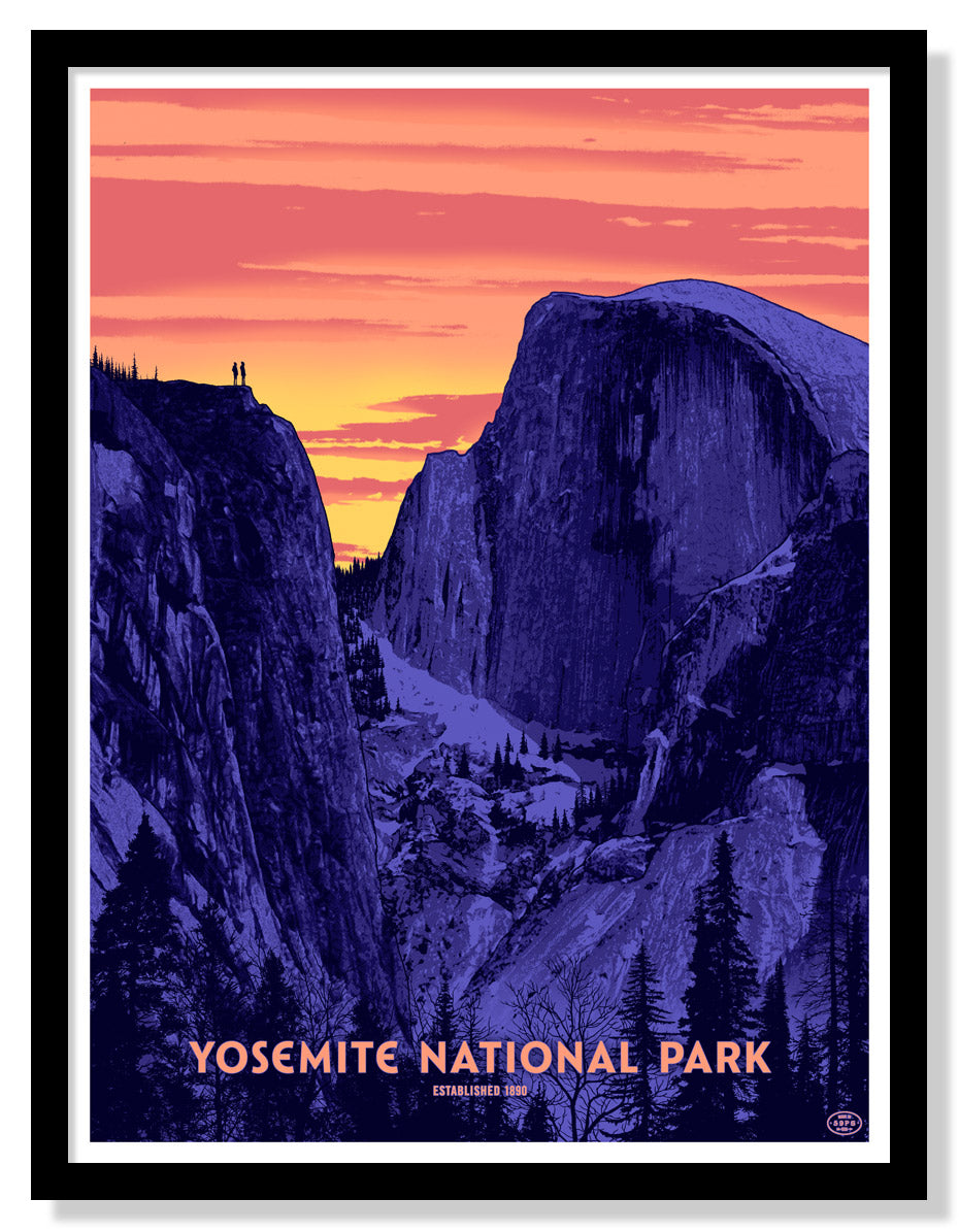 Yosemite National Park Poster (Sunset)