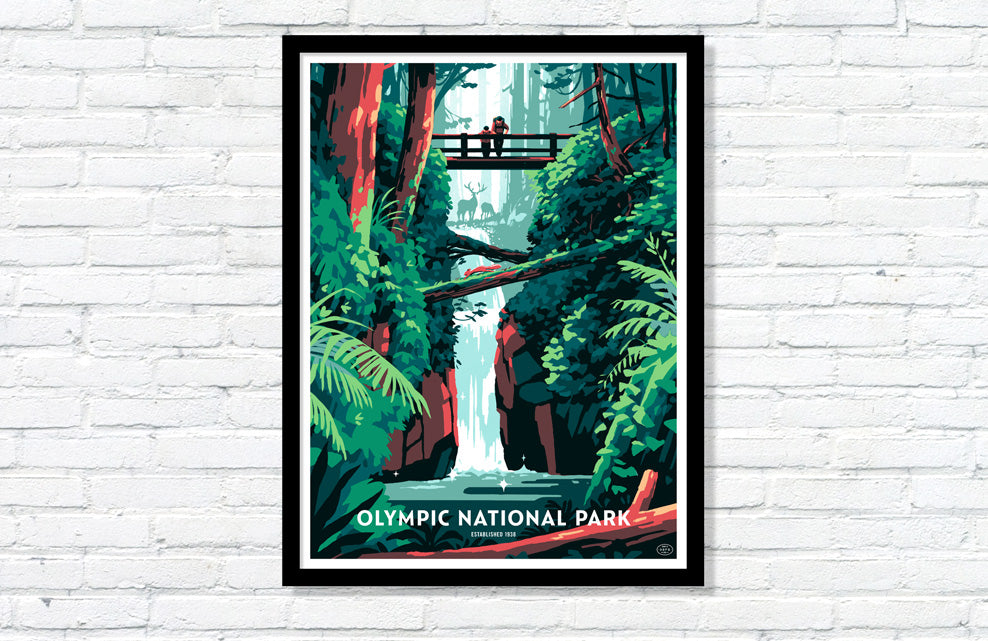 Olympic National Park Poster (Forest)