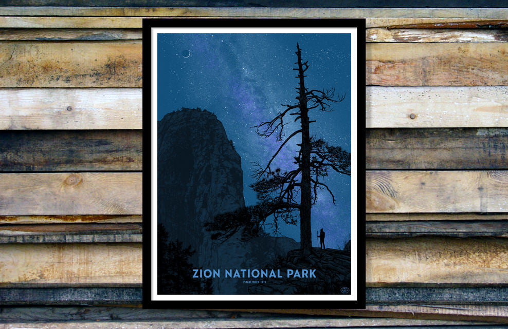 Zion National Park Poster (Variant)