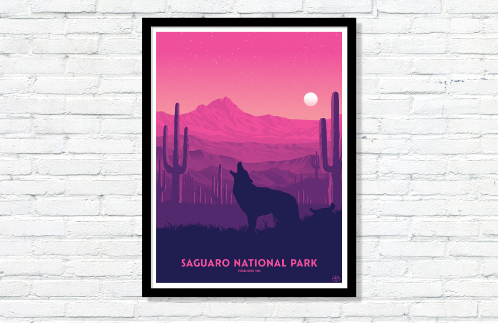 Saguaro National Park Poster (Large Timed Edition)